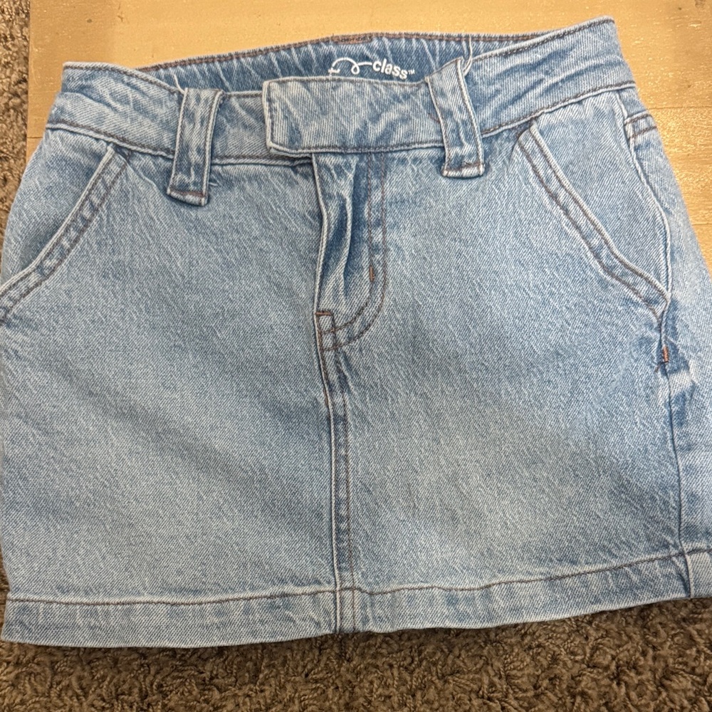 Art Class Blue Denim Skirt